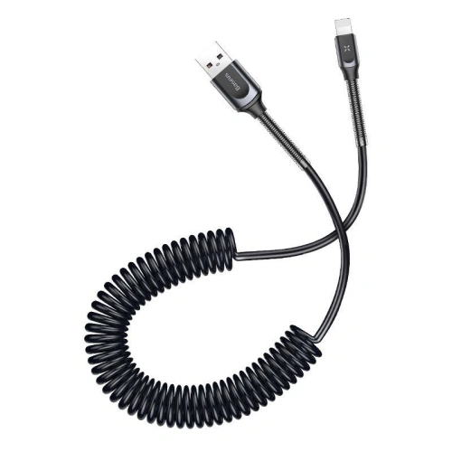 Kup Cablul de tip Lightning cu arc Baseus Double Spring 1,2m 2A (negru) - BSU623BLK - {ean13} - Sklep Home Screen