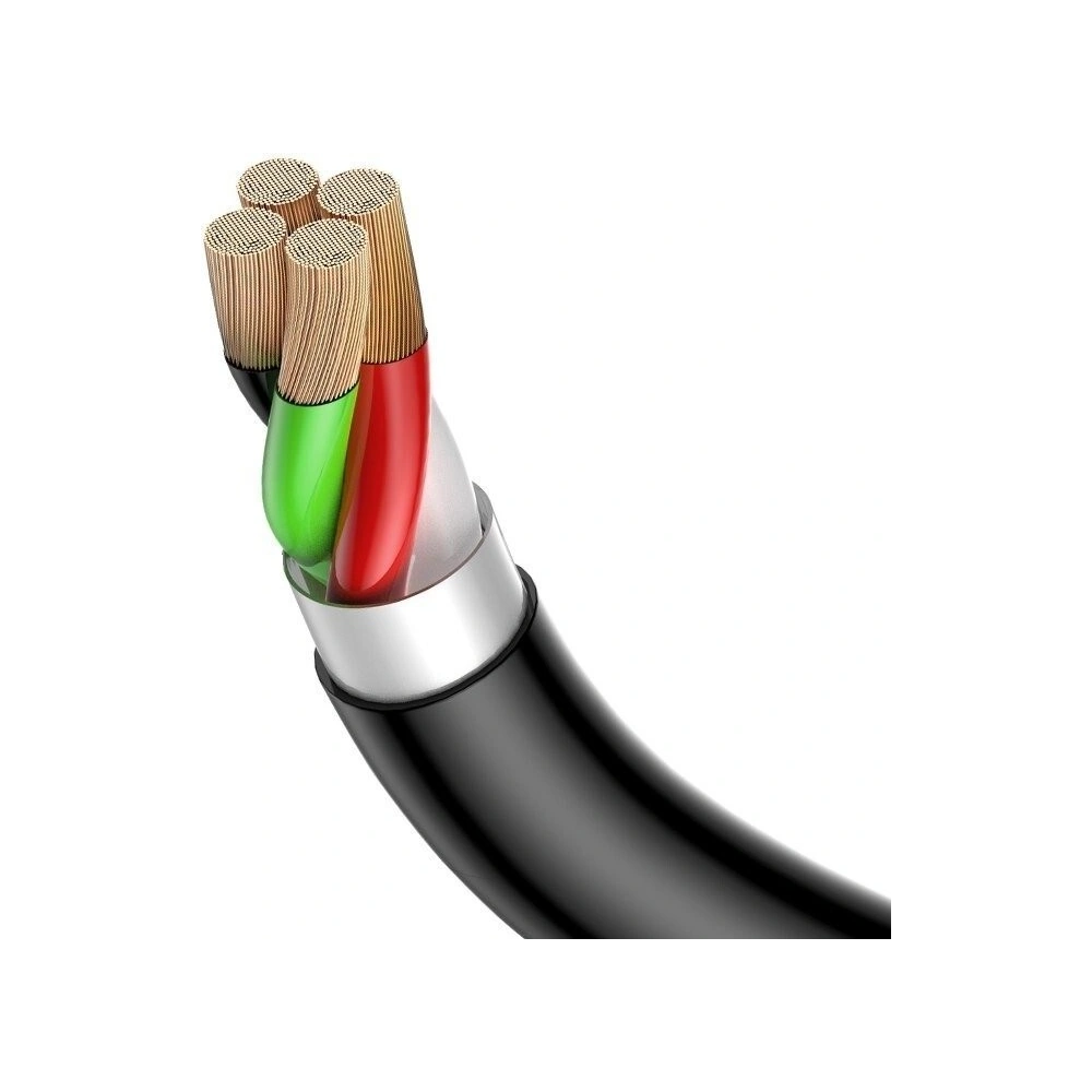 Kabel sprężynowy Lightning Baseus Double Spring 1,2m 2A (czarny)