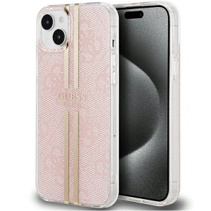 Kup Etui Guess GUHCP15SH4PSEGP Apple iPhone 15 / 14 / 13 hardcase IML 4G Gold Stripe růžový/pink - GUE3192 - {ean13} - Sklep Home Screen