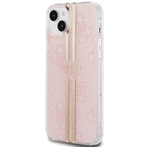 Kup Etui Guess GUHCP15SH4PSEGP Apple iPhone 15 / 14 / 13 hardcase IML 4G Gold Stripe roz/pink - GUE3192 - {ean13} - Sklep Home Screen