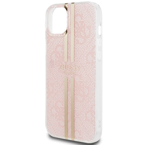 Kup Etui Guess GUHCP15SH4PSEGP Apple iPhone 15 / 14 / 13 hardcase IML 4G Gold Stripe roz/pink - GUE3192 - {ean13} - Sklep Home Screen
