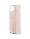 Buy Guess GUHCP15SH4PSEGP Apple iPhone 15 / 14 / 13 hardcase IML 4G Gold Stripe pink - GUE3192 - {ean13} - Home Screen Store Europe