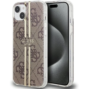 Kup Etui Guess GUHCP15SH4PSEGW Apple iPhone 15 / 14 / 13 hardcase IML 4G Gold Stripe hnědý/brown - GUE3193 - {ean13} - Sklep Home Screen