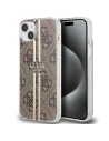 Etui Guess GUHCP15SH4PSEGW Apple iPhone 15 / 14 / 13 hardcase IML 4G Gold Stripe brązowy/brown