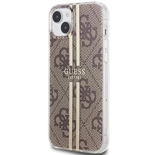 Kup Etui Guess GUHCP15SH4PSEGW Apple iPhone 15 / 14 / 13 hardcase IML 4G Gold Stripe brązowy/brown - GUE3193 - {ean13} - Sklep Home Screen