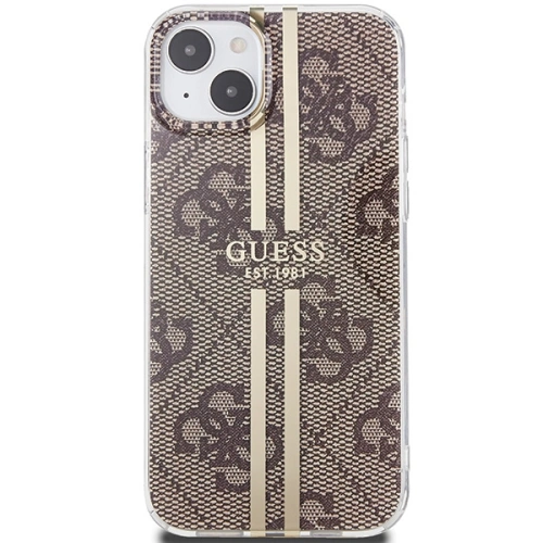 Kup Etui Guess GUHCP15SH4PSEGW Apple iPhone 15 / 14 / 13 hardcase IML 4G Gold Stripe brązowy/brown - GUE3193 - {ean13} - Sklep Home Screen