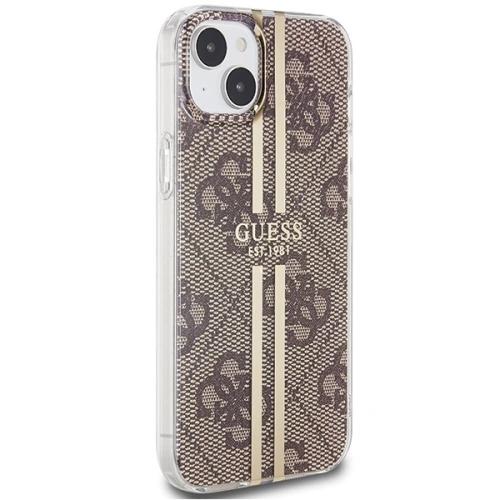 Kup Etui Guess GUHCP15SH4PSEGW Apple iPhone 15 / 14 / 13 hardcase IML 4G Gold Stripe brązowy/brown - GUE3193 - {ean13} - Sklep Home Screen