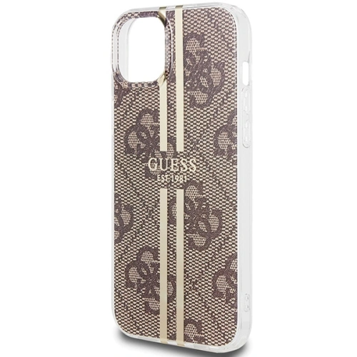 Kup Etui Guess GUHCP15SH4PSEGW Apple iPhone 15 / 14 / 13 hardcase IML 4G Gold Stripe brązowy/brown - GUE3193 - {ean13} - Sklep Home Screen