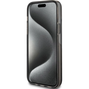 Buy Guess GUHCP15SLFCSEGK Apple iPhone 15 / 14 / 13 hardcase Liquid Glitter Gold Stripes black - GUE3194 - {ean13} - Home Screen Store Europe