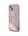 Kup Etui Guess GUHCP15SLFCSEGP Apple iPhone 15 / 14 / 13 hardcase Liquid Glitter Gold Stripes roz/pink - GUE3195 - {ean13} - Sklep Home Screen