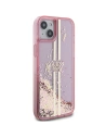Kup Etui Guess GUHCP15SLFCSEGP Apple iPhone 15 / 14 / 13 hardcase Liquid Glitter Gold Stripes roz/pink - GUE3195 - {ean13} - Sklep Home Screen