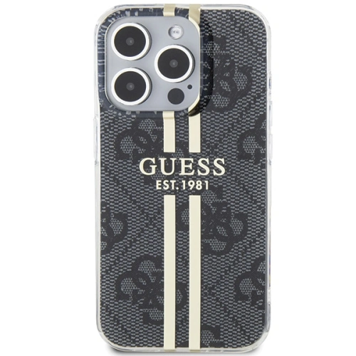 Kup Etui Guess GUHCP15XH4PSEGK Apple iPhone 15 Pro Max hardcase IML 4G Gold Stripe fekete/black - GUE3197 - {ean13} - Sklep Home Screen