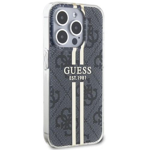 Kup Etui Guess GUHCP15XH4PSEGK Apple iPhone 15 Pro Max hardcase IML 4G Gold Stripe fekete/black - GUE3197 - {ean13} - Sklep Home Screen
