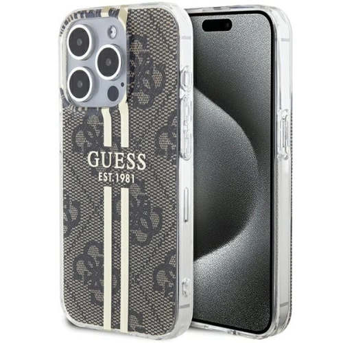 Kup Etui Guess GUHCP15XH4PSEGW Apple iPhone 15 Pro Max hardcase IML 4G Gold Stripe hnědý/brown - GUE3198 - {ean13} - Sklep Home Screen