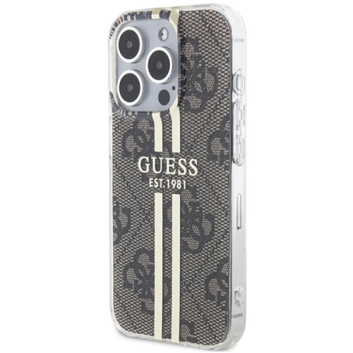 Kup Etui Guess GUHCP15XH4PSEGW Apple iPhone 15 Pro Max hardcase IML 4G Gold Stripe hnědý/brown - GUE3198 - {ean13} - Sklep Home Screen