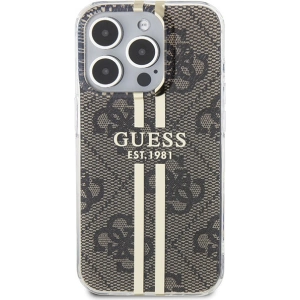 Kup Etui Guess GUHCP15XH4PSEGW Apple iPhone 15 Pro Max hardcase IML 4G Gold Stripe brązowy/brown - GUE3198 - {ean13} - Sklep Home Screen