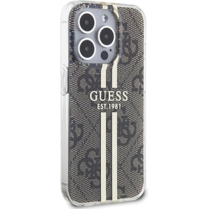 Kup Etui Guess GUHCP15XH4PSEGW Apple iPhone 15 Pro Max hardcase IML 4G Gold Stripe brązowy/brown - GUE3198 - {ean13} - Sklep Home Screen