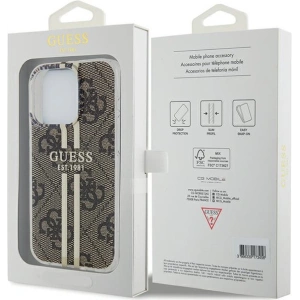 Kup Etui Guess GUHCP15XH4PSEGW Apple iPhone 15 Pro Max hardcase IML 4G Gold Stripe brązowy/brown - GUE3198 - {ean13} - Sklep Home Screen