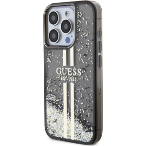 Kup Etui Guess GUHCP15XLFCSEGK Apple iPhone 15 Pro Max hardcase Liquid Glitter Gold Stripes černý/black - GUE3199 - {ean13} - Sklep Home Screen