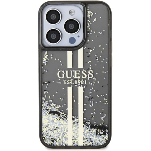 Kup Etui Guess GUHCP15XLFCSEGK Apple iPhone 15 Pro Max hardcase Liquid Glitter Gold Stripes černý/black - GUE3199 - {ean13} - Sklep Home Screen