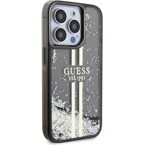 Kup Case Guess GUHCP15XLFCSEGK Apple iPhone 15 Pro Max Hardcase Liquid Glitter Gold Stripes schwarz/black - GUE3199 - {ean13} - Sklep Home Screen