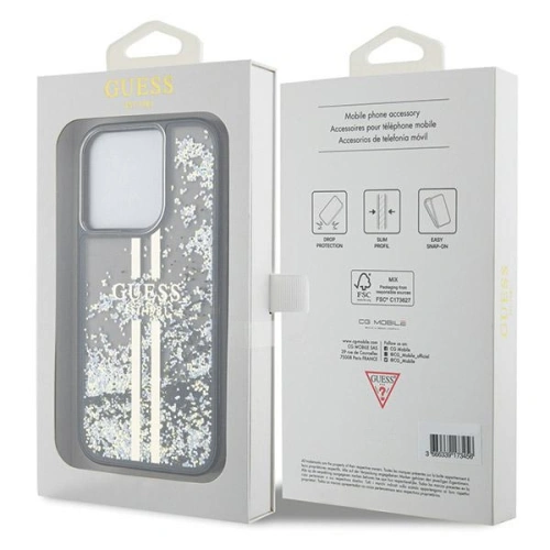 Kup Etui Guess GUHCP15XLFCSEGK Apple iPhone 15 Pro Max hardcase Liquid Glitter Gold Stripes černý/black - GUE3199 - {ean13} - Sklep Home Screen
