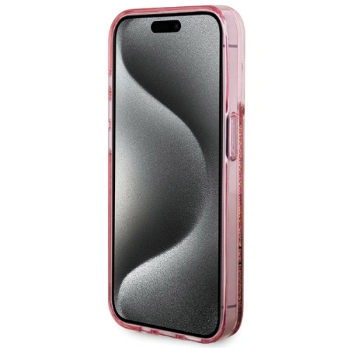 Kup Etui Guess GUHCP15XLFCSEGP Apple iPhone 15 Pro Max hardcase Liquid Glitter Gold Stripes růžový/pink - GUE3200 - {ean13} - Sklep Home Screen