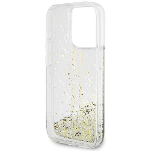 Kup Etui Guess GUHCP15XLFCSEGT Apple iPhone 15 Pro Max hardcase Liquid Glitter Gold Stripes transparent - GUE3201 - {ean13} - Sklep Home Screen