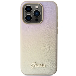 Kup Etui Guess GUHCP15XPSAIRSD Apple iPhone 15 Pro Max keményházas Saffiano Iridescent Script arany/zöld - GUE3202 - {ean13} - Sklep Home Screen