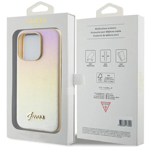 Kup Etui Guess GUHCP15XPSAIRSD Apple iPhone 15 Pro Max keményházas Saffiano Iridescent Script arany/zöld - GUE3202 - {ean13} - Sklep Home Screen
