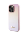 Buy Guess GUHCP15XPSAIRSP Apple iPhone 15 Pro Max hardcase Saffiano Iridescent Script pink - GUE3203 - {ean13} - Home Screen Store Europe