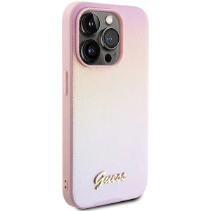 Kup Etui Guess GUHCP15XPSAIRSP Apple iPhone 15 Pro Max hardcase Saffiano Iridescent Script różowy/pink - GUE3203 - {ean13} - Sklep Home Screen