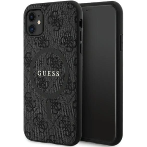 Kup Case Guess GUHMN61G4GFRK Apple iPhone 11 / XR Hardcase 4G Collection Leder Metall-Logo MagSafe schwarz/black - GUE3205 - {ean13} - Sklep Home Screen