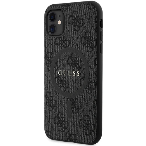 Kup Etui Guess GUHMN61G4GFRK Apple iPhone 11 / XR hardcase 4G Collection Leather Metal Logo MagSafe czarny/black - GUE3205 - {ean13} - Sklep Home Screen