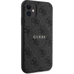 Kup Case Guess GUHMN61G4GFRK Apple iPhone 11 / XR Hardcase 4G Collection Leder Metall-Logo MagSafe schwarz/black - GUE3205 - {ean13} - Sklep Home Screen