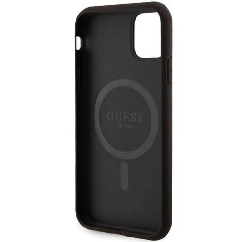 Kup Etui Guess GUHMN61G4GFRK Apple iPhone 11 / XR hardcase 4G Collection Leather Metal Logo MagSafe czarny/black - GUE3205 - {ean13} - Sklep Home Screen