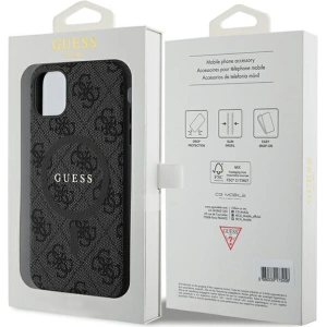 Kup Case Guess GUHMN61G4GFRK Apple iPhone 11 / XR Hardcase 4G Collection Leder Metall-Logo MagSafe schwarz/black - GUE3205 - {ean13} - Sklep Home Screen