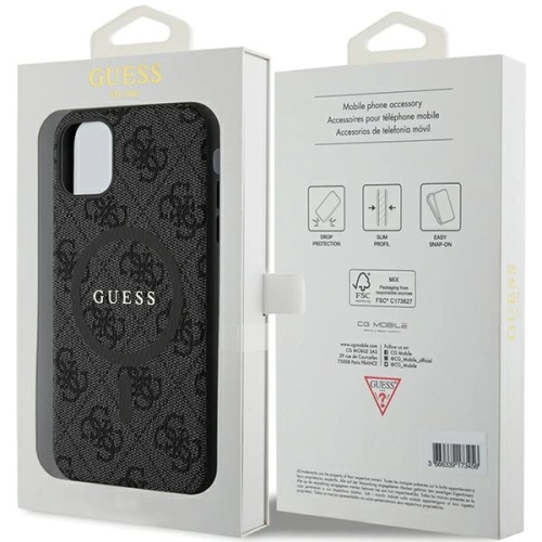 Kup Etui Guess GUHMN61G4GFRK Apple iPhone 11 / XR hardcase 4G Collection Leather Metal Logo MagSafe černý/black - GUE3205 - {ean13} - Sklep Home Screen
