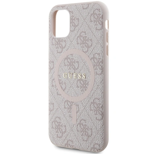 Kup Case Guess GUHMN61G4GFRP Apple iPhone 11 / XR Hartschale 4G Collection Leder Metall-Logo MagSafe rosa/pink - GUE3206 - {ean13} - Sklep Home Screen