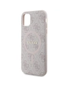 Kup Case Guess GUHMN61G4GFRP Apple iPhone 11 / XR Hartschale 4G Collection Leder Metall-Logo MagSafe rosa/pink - GUE3206 - {ean13} - Sklep Home Screen