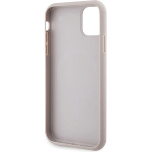 Kup Case Guess GUHMN61G4GFRP Apple iPhone 11 / XR Hartschale 4G Collection Leder Metall-Logo MagSafe rosa/pink - GUE3206 - {ean13} - Sklep Home Screen