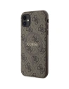 Kup Case Guess GUHMN61G4GFRW Apple iPhone 11 / XR Hardcase 4G Collection Leder Metall-Logo MagSafe braun/brown - GUE3207 - {ean13} - Sklep Home Screen