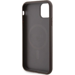 Kup Case Guess GUHMN61G4GFRW Apple iPhone 11 / XR Hardcase 4G Collection Leder Metall-Logo MagSafe braun/brown - GUE3207 - {ean13} - Sklep Home Screen