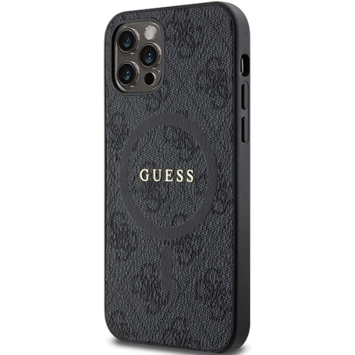 Kup Case Guess GUHMP12MG4GFRK Apple iPhone 12 / 12 Pro Hardcase 4G Collection Leder Metall-Logo MagSafe schwarz/black - GUE3208 - {ean13} - Sklep Home Screen