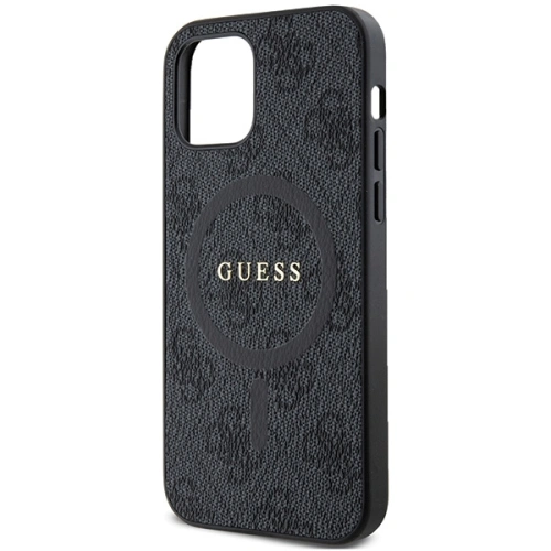 Kup Case Guess GUHMP12MG4GFRK Apple iPhone 12 / 12 Pro Hardcase 4G Collection Leder Metall-Logo MagSafe schwarz/black - GUE3208 - {ean13} - Sklep Home Screen