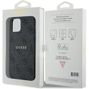 Kup Etui Guess GUHMP12MG4GFRK Apple iPhone 12 / 12 Pro hardcase 4G Collection Leather Metal Logo MagSafe fekete/black - GUE3208 - {ean13} - Sklep Home Screen