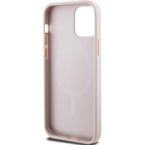 Kup Etui Guess GUHMP12MG4GFRP Apple iPhone 12 / 12 Pro kemény tok 4G Collection Bőr Fém Logó MagSafe rózsaszín/pink - GUE3209 - {ean13} - Sklep Home Screen