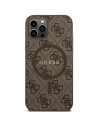 Buy Guess GUHMP12MG4GFRW Apple iPhone 12 / 12 Pro hardcase 4G Collection Leather Metal Logo MagSafe brown - GUE3210 - {ean13} - Home Screen Store Europe