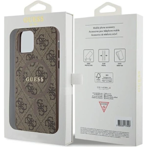 Kup Etui Guess GUHMP12MG4GFRW Apple iPhone 12 / 12 Pro hardcase 4G Collection Leather Metal Logo MagSafe brązowy/brown - GUE3210 - {ean13} - Sklep Home Screen