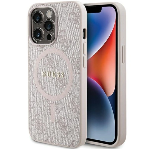 Kup Case Guess GUHMP13XG4GFRP Apple iPhone 13 Pro Max Hardcase 4G Collection Leder Metall-Logo MagSafe rosa/pink - GUE3215 - {ean13} - Sklep Home Screen